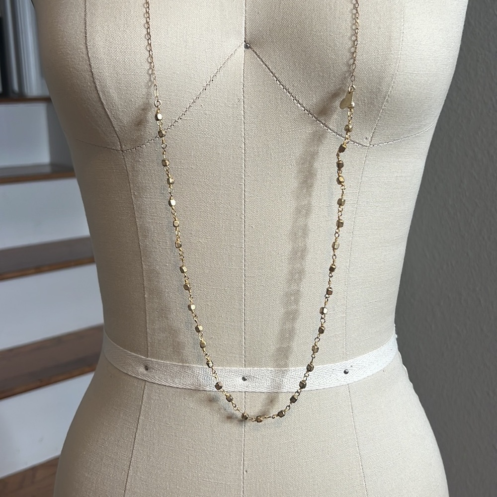 LOVE POPPY JEWELS Long Gold Plated Ball Necklace​​​​​​​​​ - Picture 3 of 10